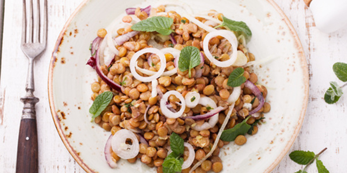 Receta de lentejas: Ensalada