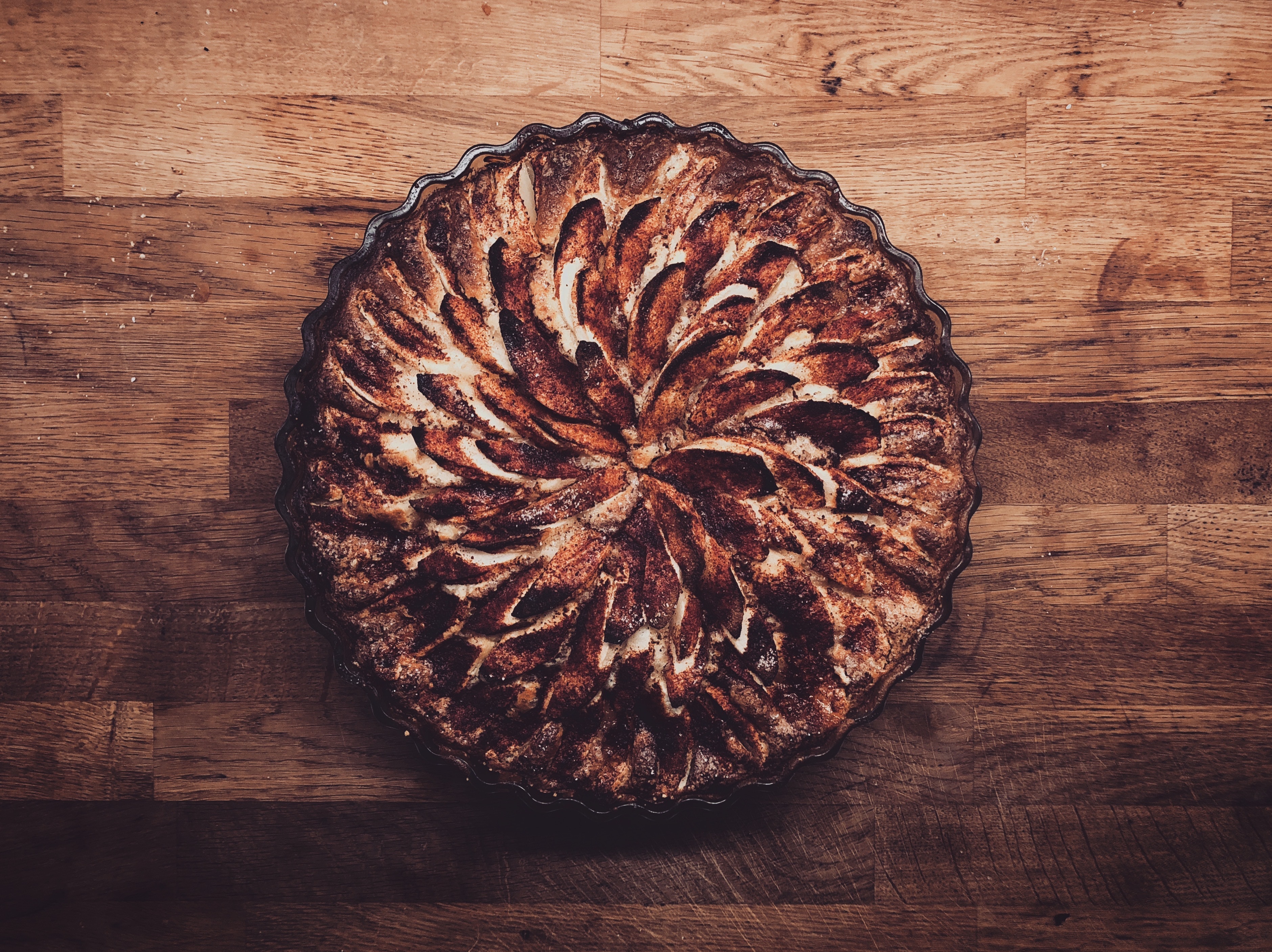 Receta postre fácil El Vesubio: Pastel de manzana